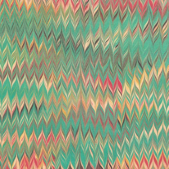Multi-colored Marbled Flame Print Italian Paper ~ Tassotti
